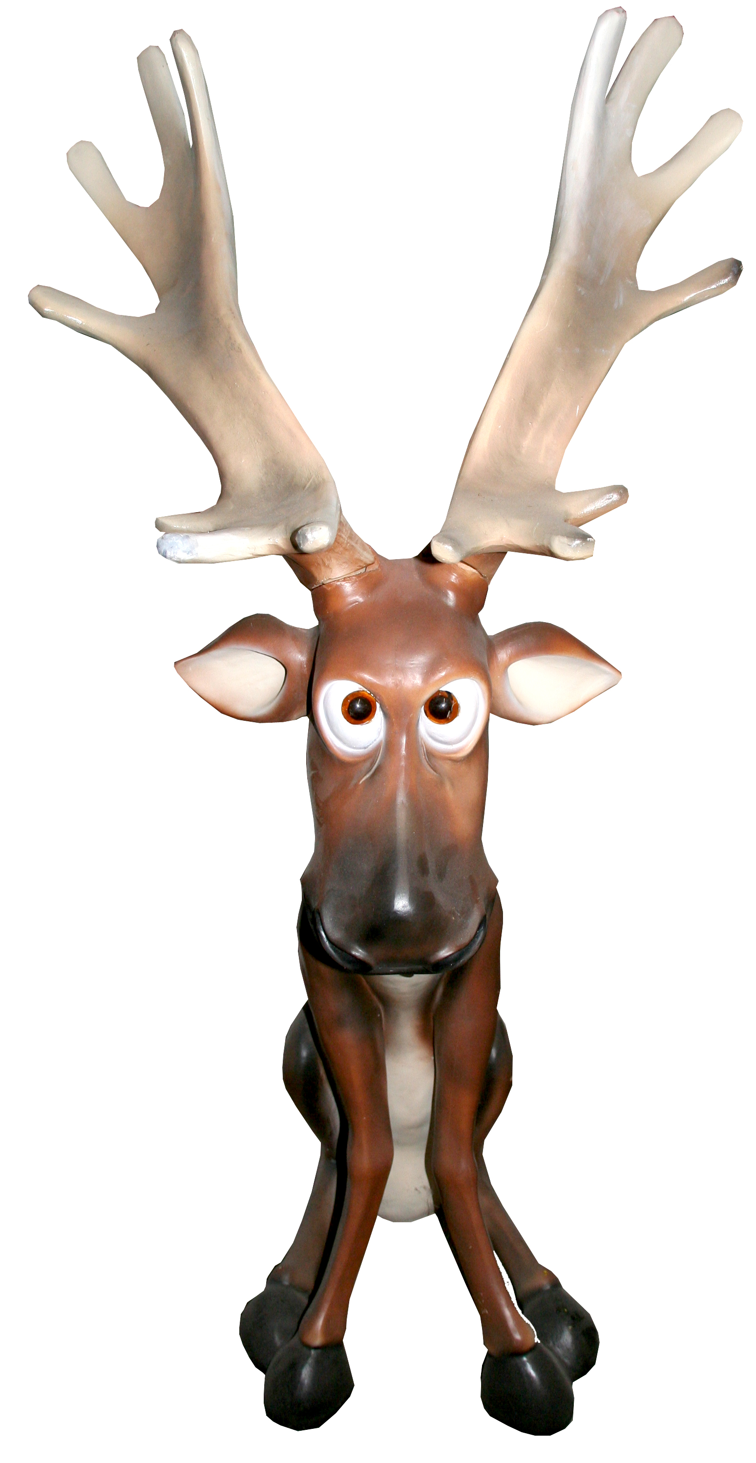 Dekofigur Comic-Rentier "Rudolph" 142cm  